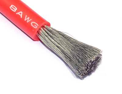 8平方红色耐高温特软硅胶电线